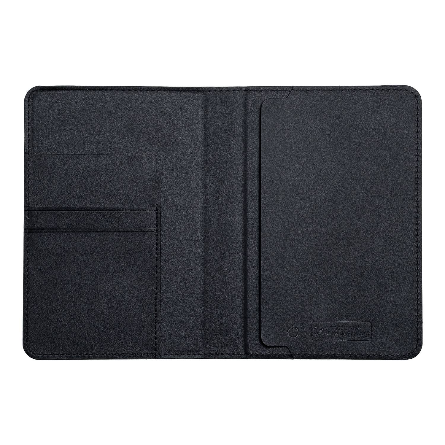 Scapade AirPass Passport Wallet with Apple Find My Tracker Black S