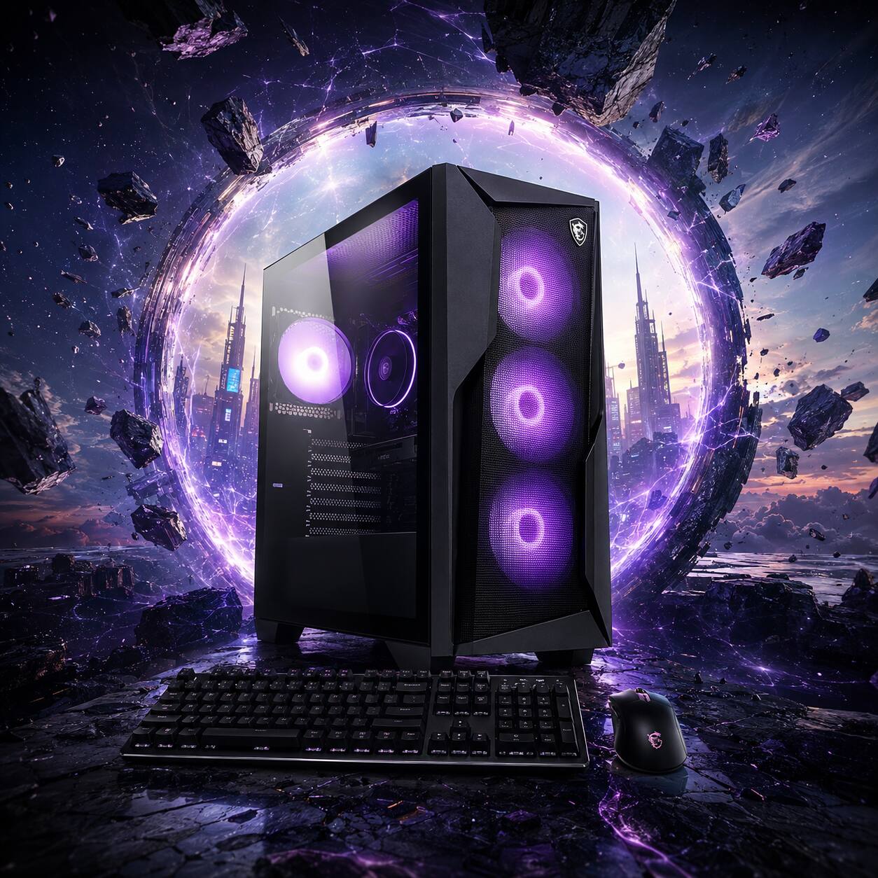 MSI Upgraded Codex Z2 Desktop PC (Ryzen 7 8700F, 32GB, 1TB SSD