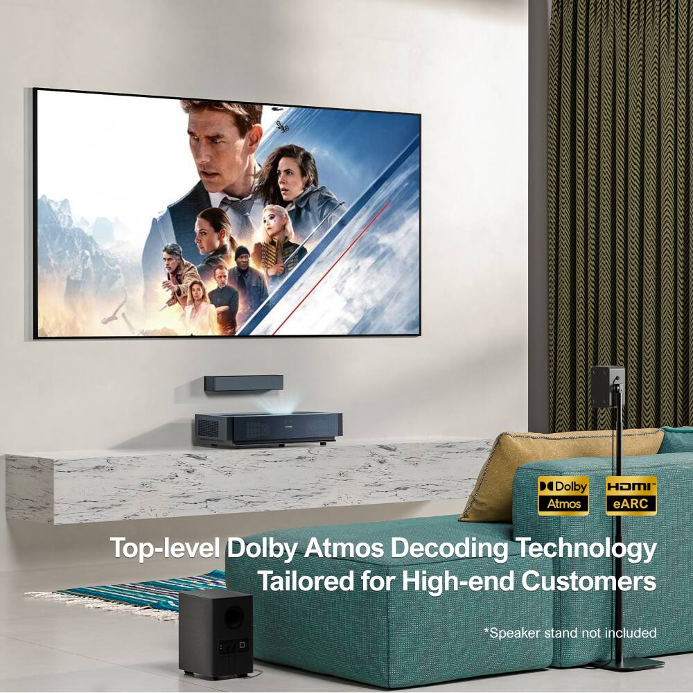 Dolby HOMI Atmos eARC  
Top-level Dolby Atmos Decoding Technology Tailored for High-end Customers  
*Speaker stand not included