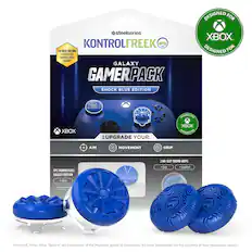 Designed for steelseries KontrolFreek, the best-selling controller enhancement brand, Galaxy GamerPack Shock Blue Edition Xbox. Designed for Xbox, upgrade your: Xbox Aim + Movement Grip 2 No-Slip Thumb Grips FPS Thumbsticks: Galaxy Edition. Comfort Aim + Movement. Microsoft, Xbox, Xbox "Sphere" are trademarks of the Microsoft group of companies. All other trademarks are the property of their respective owners.