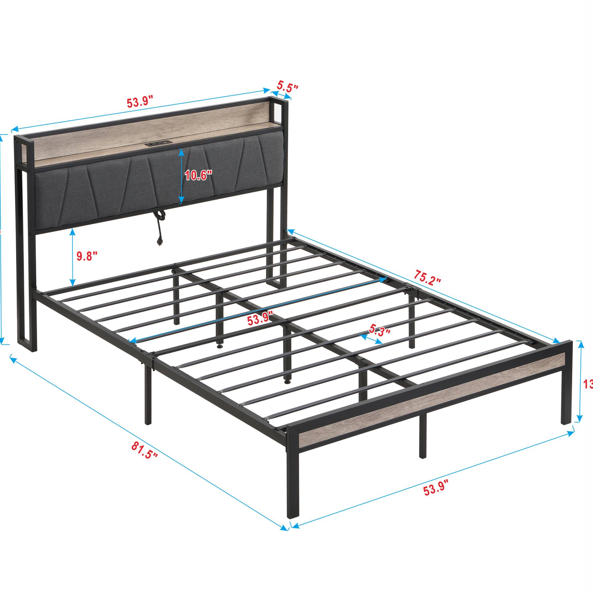 53.9" 5.5" 10.6" 9.8" 75.2" 53.9" 5.3" 13 81.5" 53.9"