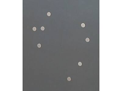 Alt View 1. Quartet - Matrix Magnets, Silver, 50/Pack  - Silver.