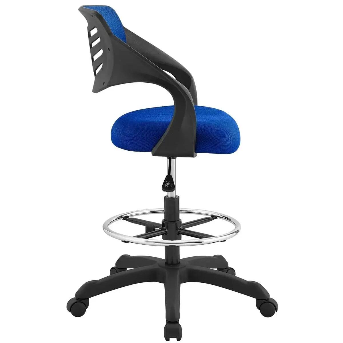 Alt View 9. Modway - Thrive Ergonomic Drafting Chair for Standing Desks - Orange.