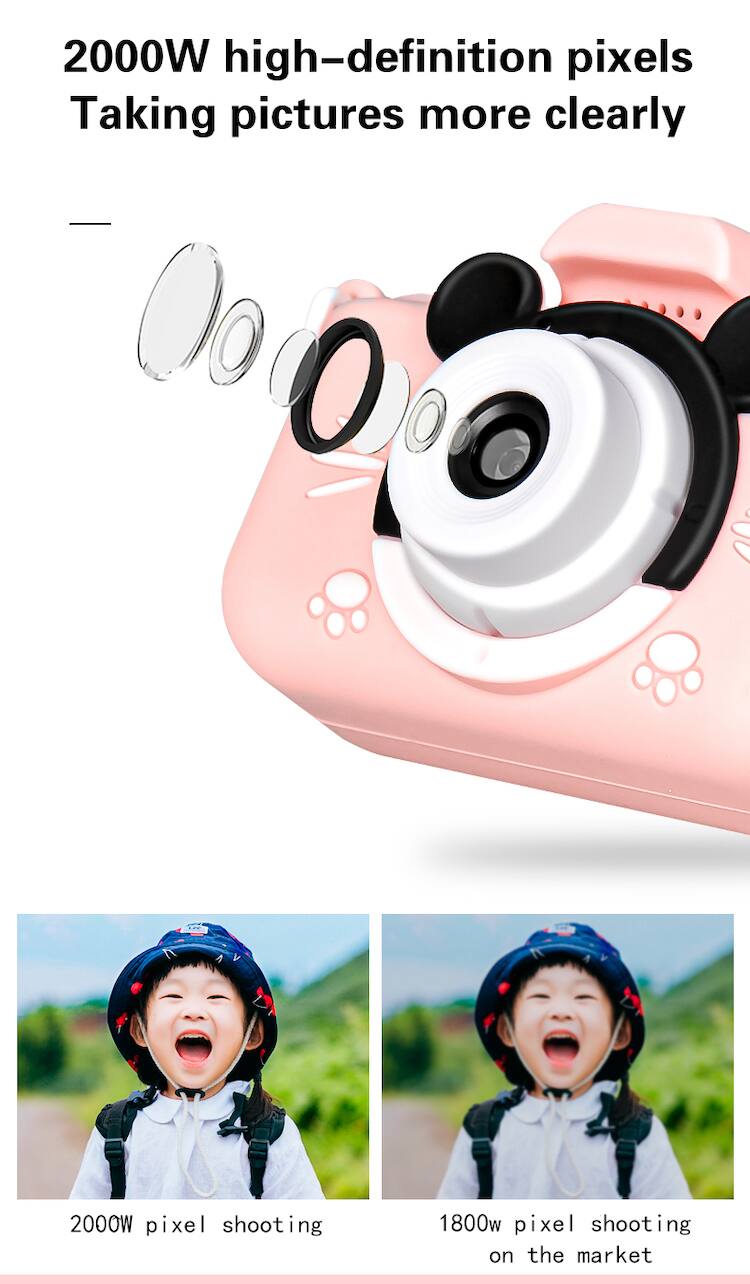 2000W high-definition pixels  
Taking pictures more clearly  

2000W pixel shooting  
1800w pixel shooting on the market
