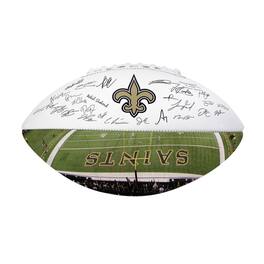 Logo Brands - New Orleans Saints 2025 Autograph Signature Football - Black