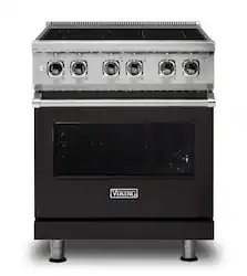 Viking - 5 Series 30" Wide Freestanding Electric Range - Onyx - Front_Zoom