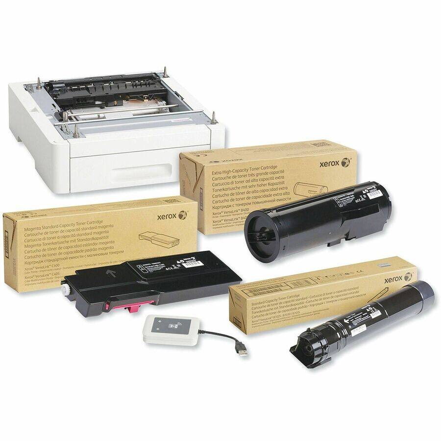 Toner Cartridge Standard Capacity  
Magenta  
Cartouche de toner de capacité standard magenta  

Toner Cartridge Extra High Capacity  
Cartouche de toner de capacité extra haute  

Xerox