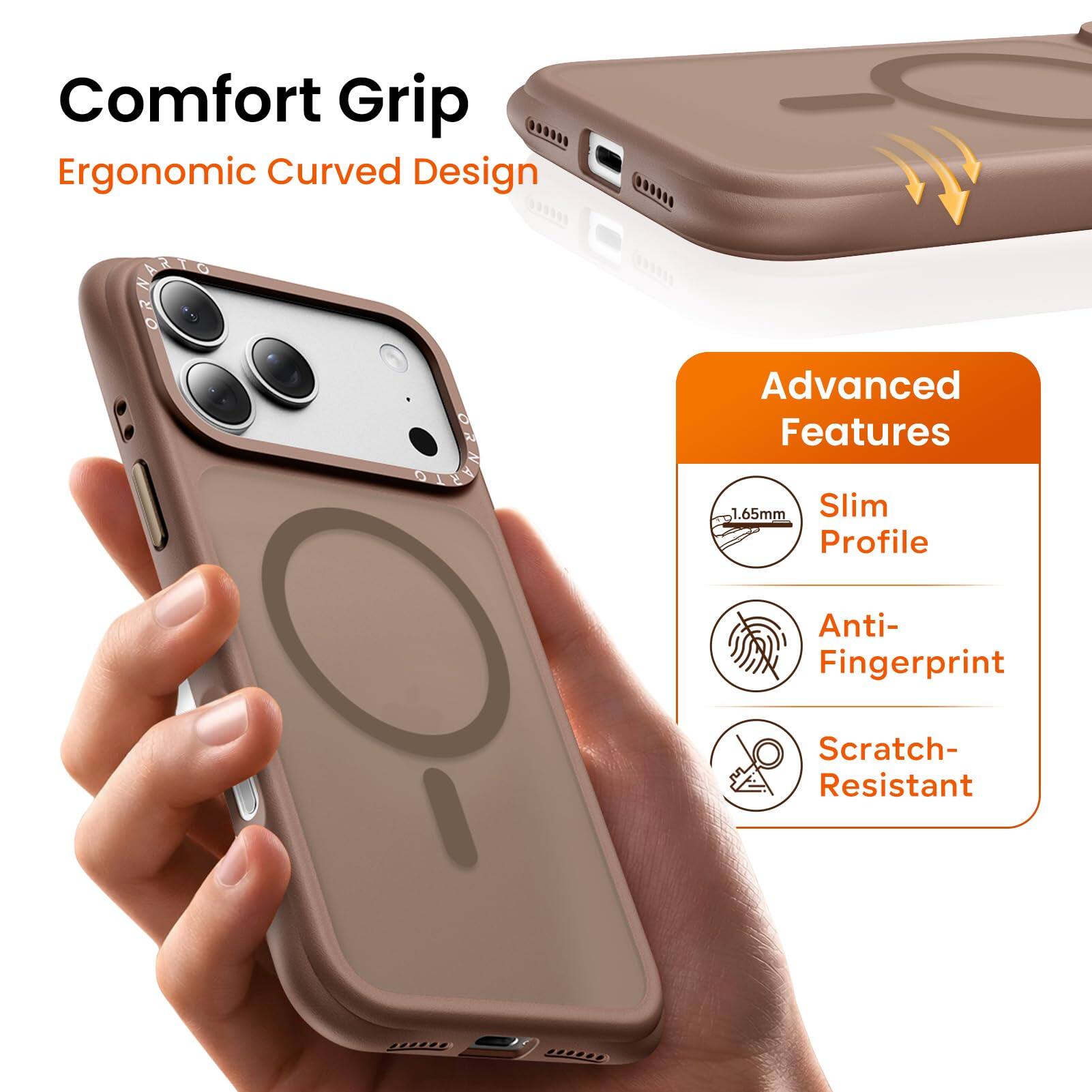 Comfort Grip  
Ergonomic Curved Design  

Advanced Features  
1.65mm Slim Profile  
Anti-Fingerprint  
Scratch-Resistant