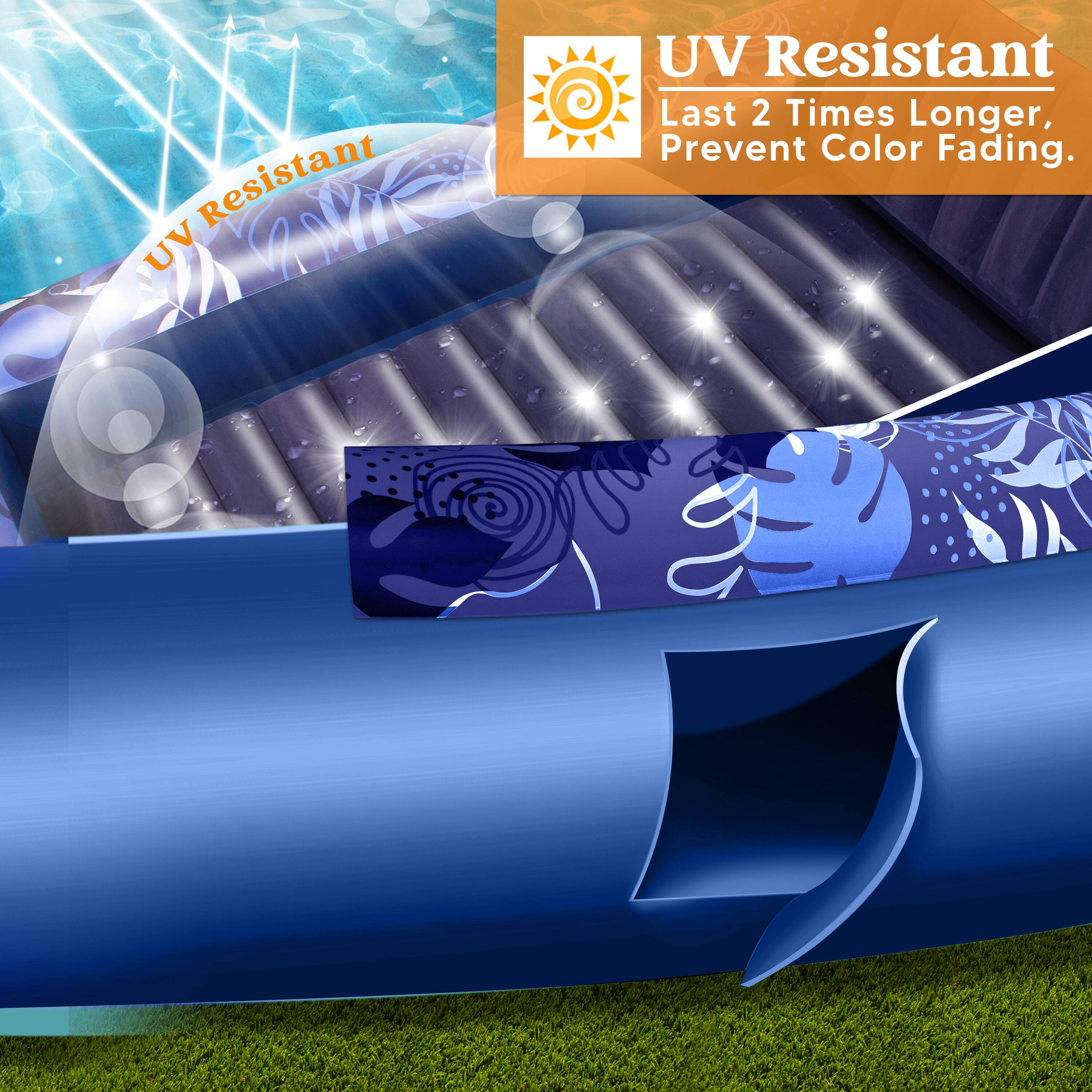 UV Resistant  
Last 2 Times Longer,  
Prevent Color Fading.
