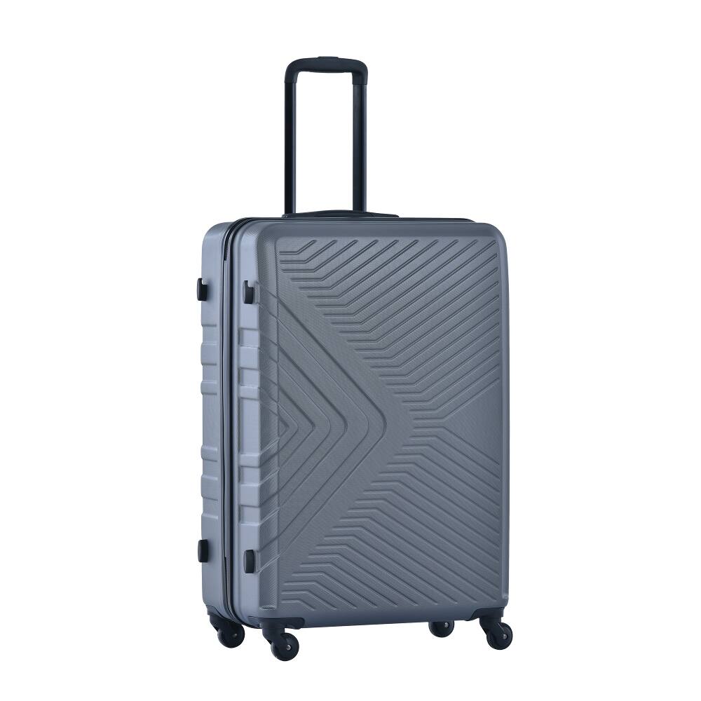 Alt View 1. Ropilly - Ropilly 3 Piece Luggage Set ABS Hard Shell Suitcase Set with Spinner Wheels Gray - Gray.