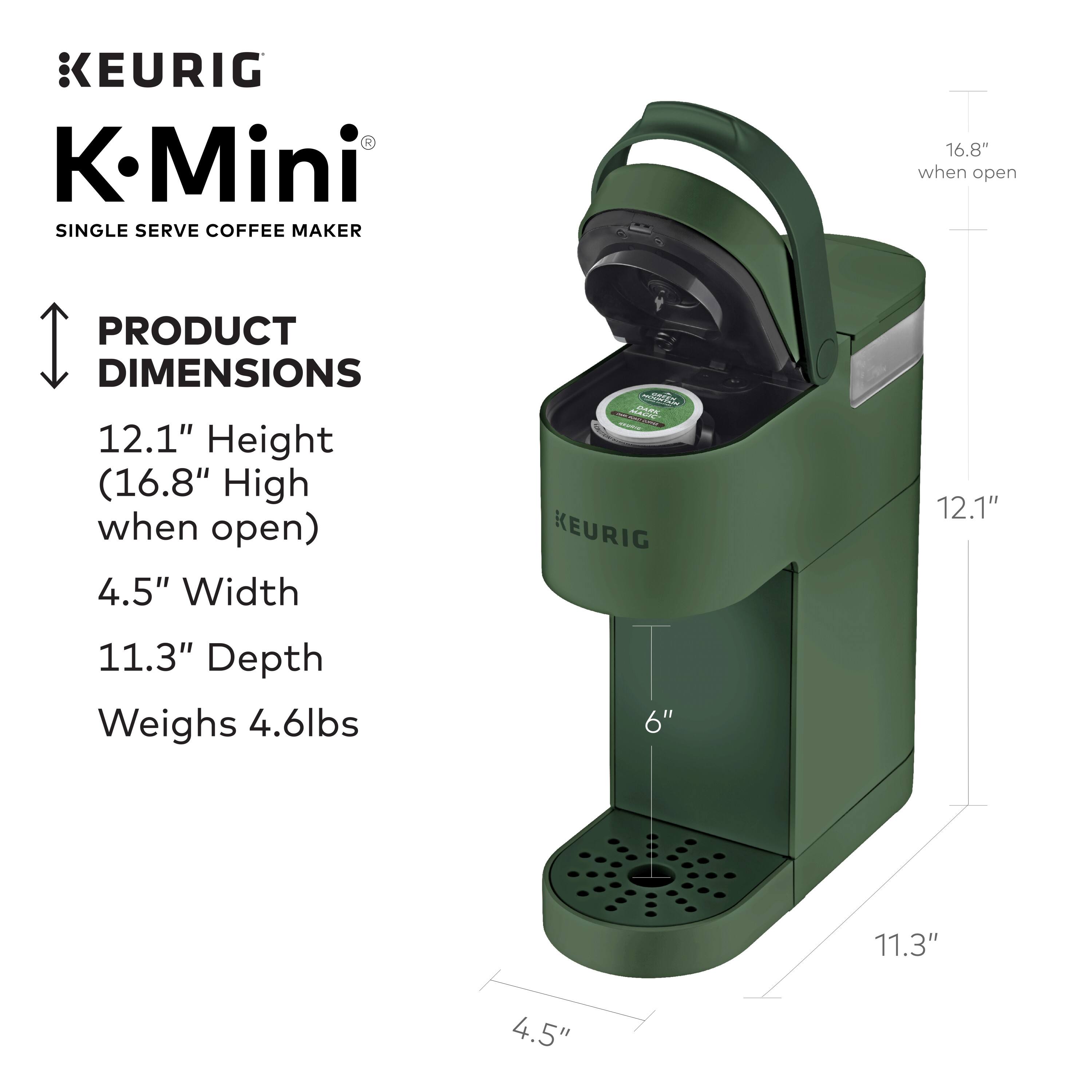 Alt View 14. Keurig - K-Mini Single Serve K-Cup Pod Coffee Maker - Evergreen.