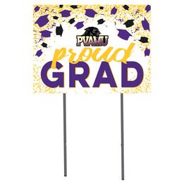Jardine - Prairie View A&M Panthers 18'' x 24'' Grad Yard Sign - White
