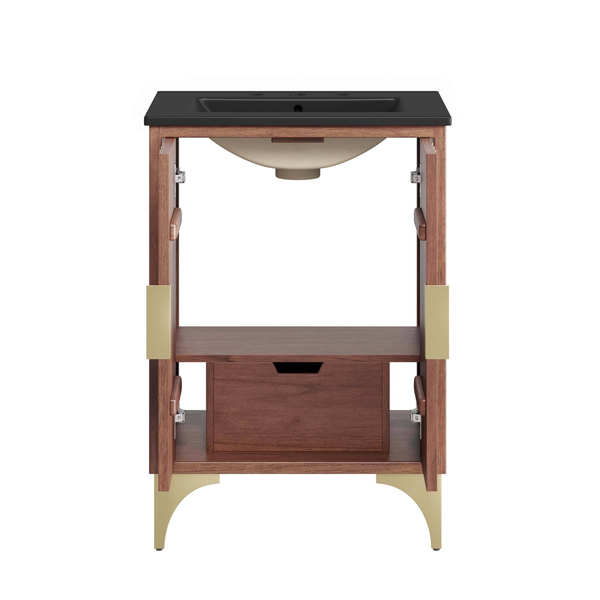 Alt View 7. Modway - Daylight Bathroom Vanity Basin Included by Modway - Black Walnut.