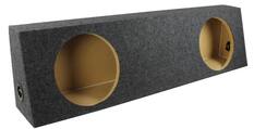 Front. QPower - QPower 2 Hole 12 Inch Subwoofer Enclosure for GMC & Chevy Single Cab Truck.
