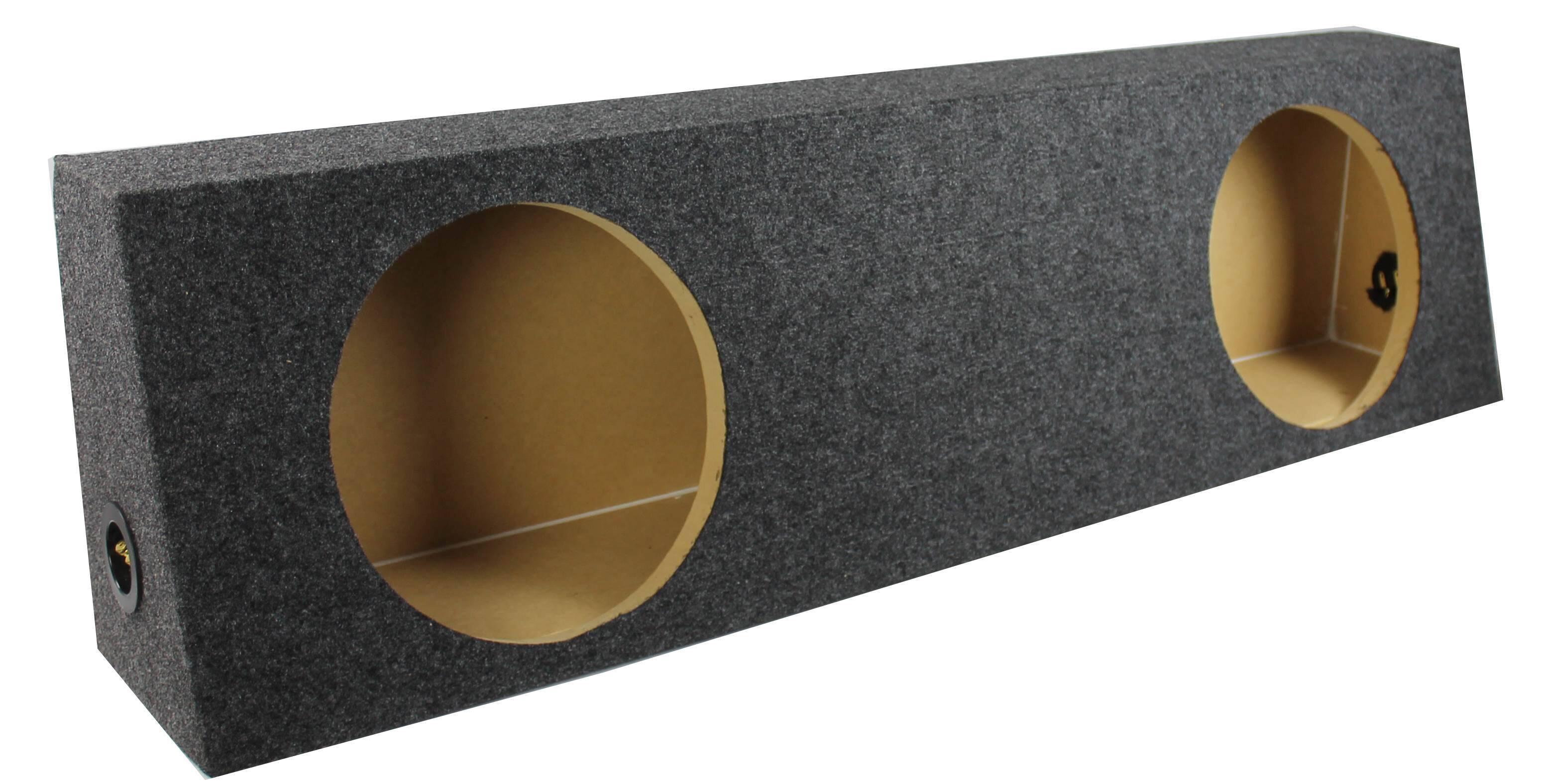 Front. QPower - Q Power Dual 10" Sealed Heavy Duty Truck Subwoofer Box Enclosure | HD210-TRUCK.