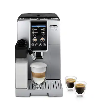 DeLonghi Dinamica Plus
Profiles:
- Espresso
- Cappuccino
- Latte Macchiato
- Coffee
- Milk
- Coffee