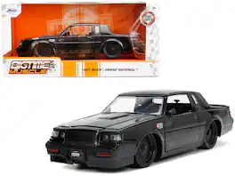 1987 Buick Grand National "Blackbird" "Bigtime Muscle" Series 1/24 Diecast Model Car by Jada - Black Metallic
