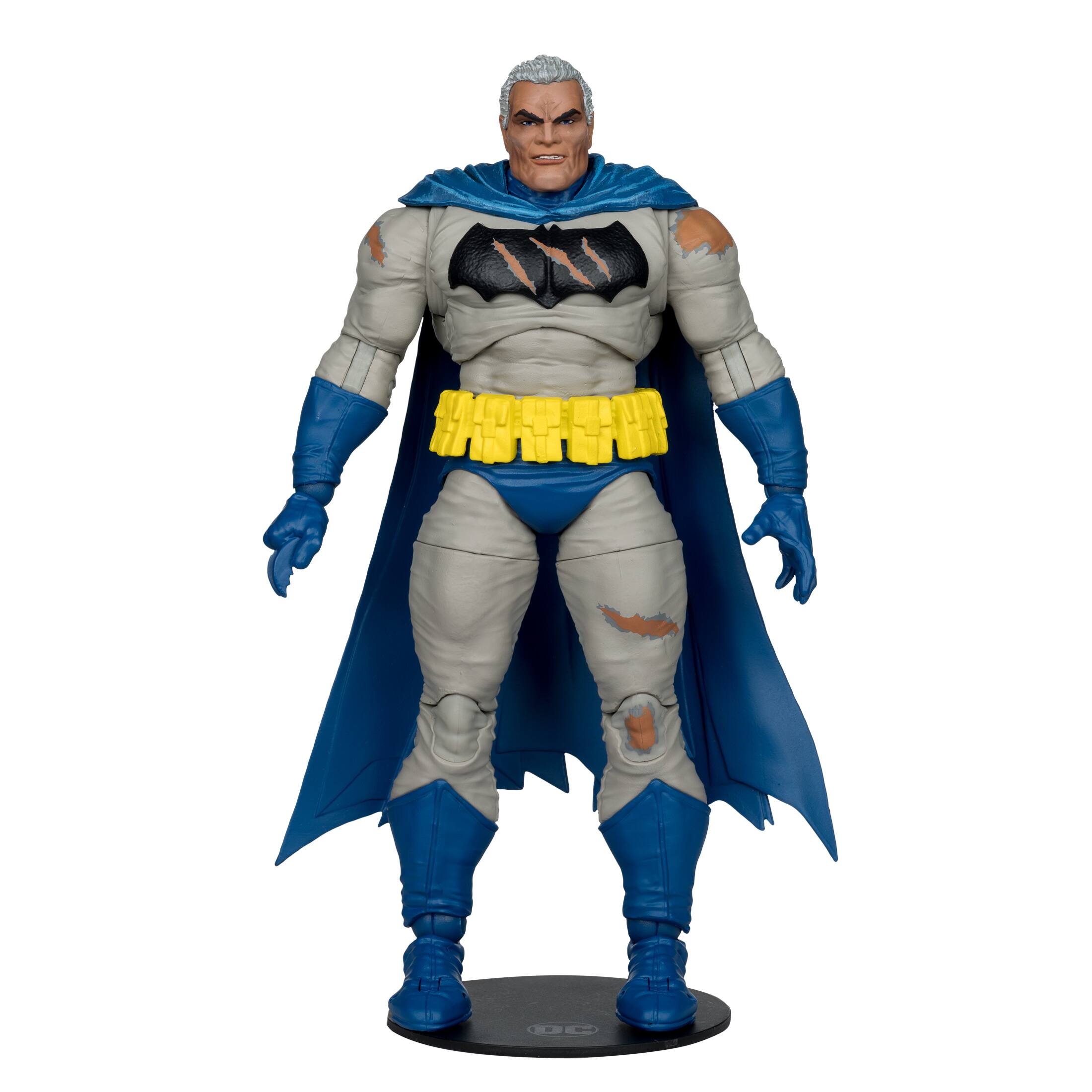 Angle. McFarlane Toys - DC Multiverse 7" Figure - Batman Battle Damage Blue (The Dark Knight Returns) McFarlane Collector Edition #21.