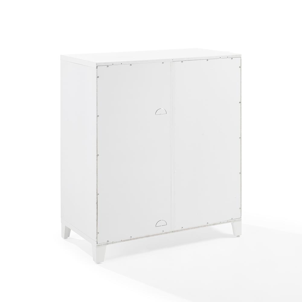 Alt View 3. Crosley Furniture - Roarke Stackable Glass Door Kitchen Pantry Storage Cabinet - White.