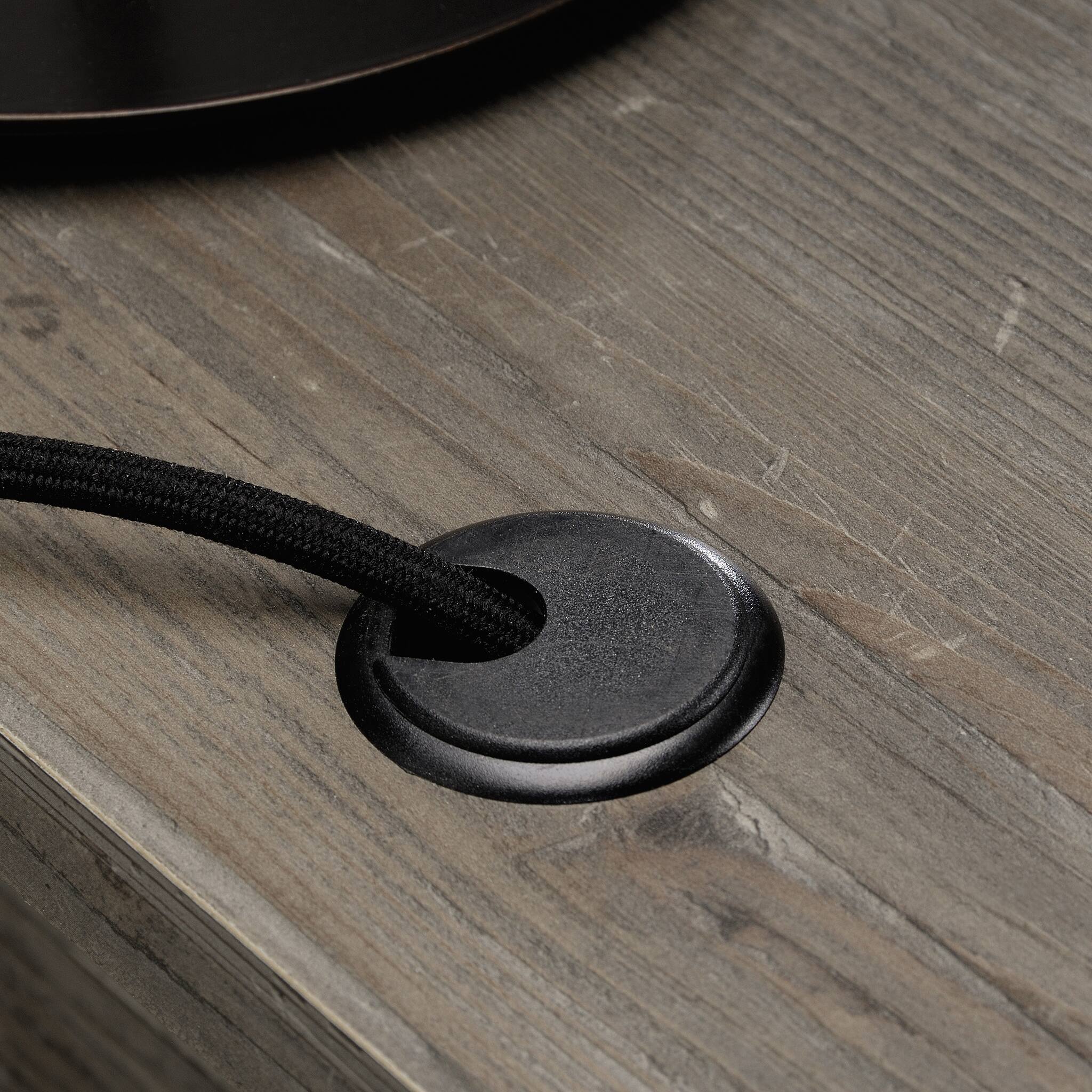 Back. Spaco - 59x66" L-Shaped Corner Desk, File Drawer, Compact Lightweight - Brown.