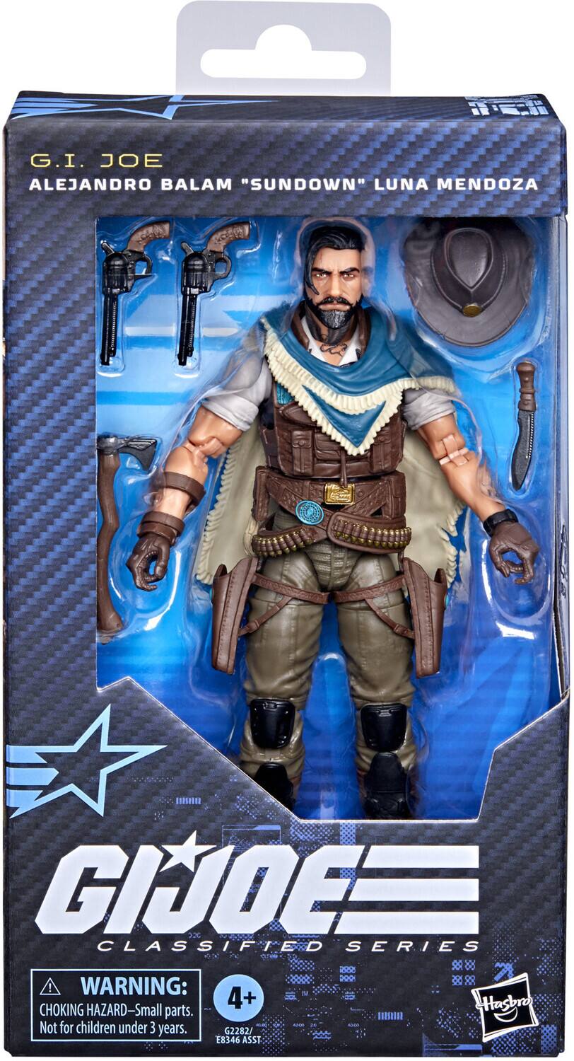 G.I. JOE ALEJANDRO BALAM "SUNDOWN" LUNA MENDOZA

10050012 GIJOEE 020 CLASSIFIED SERIES MONDRE  MATORMARY LICHOK 8  XX ! WARNING:  4+   CHOKING HAZARD-Small parts. Hasbro BOXO 1000 Not for children under 3 years. G2282/ E8346 ASST