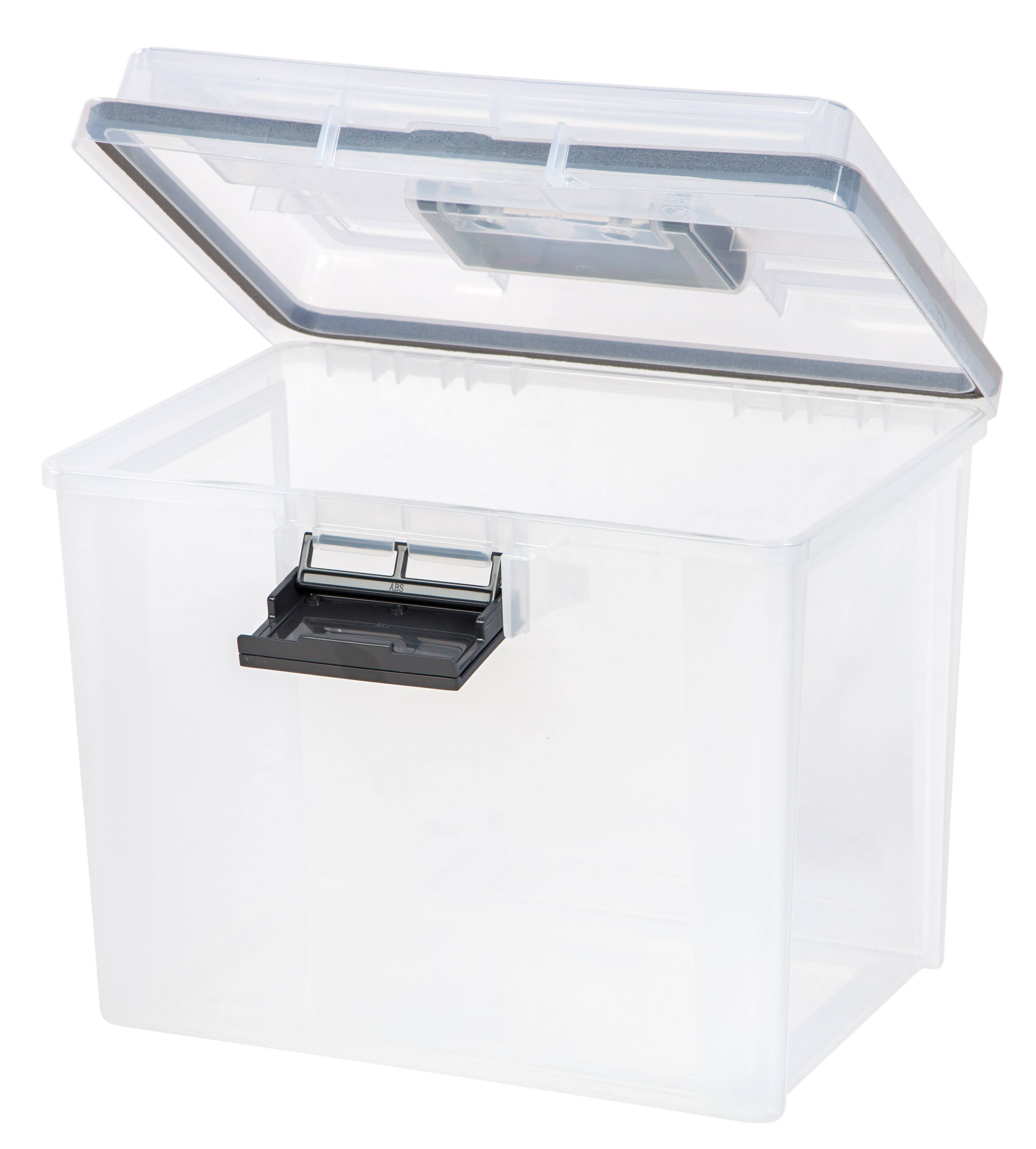 Alt View 2. IRIS USA - IRIS USA Portable Letter Size File Box with Handle for Hanging Folders.