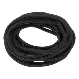 Unique Bargains - Split Sleeve Wire Loom 11/32" 25Ft Self Wrapping Braided Sleeve UL94-V2 Fireproof PET for Automotive Home - Black
