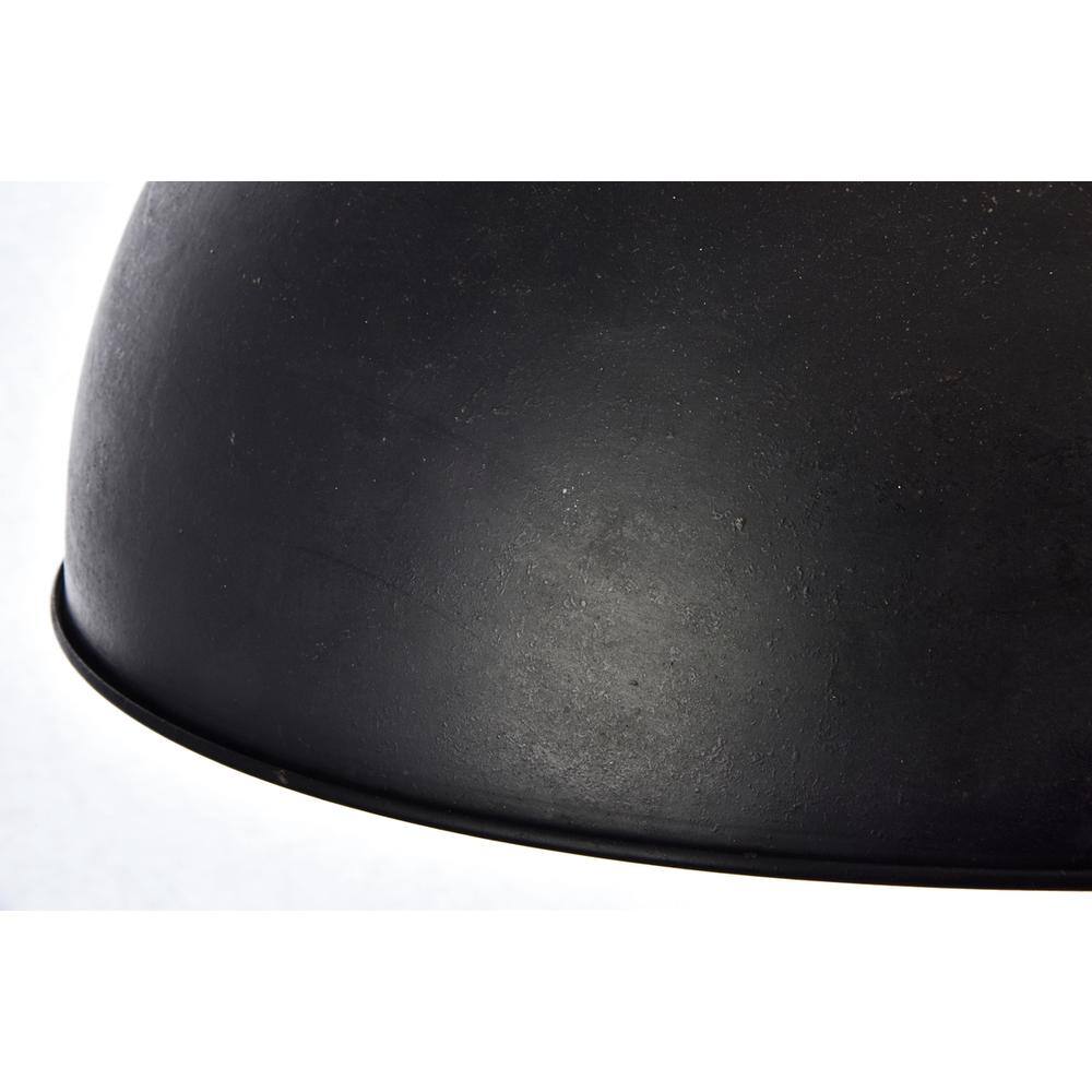 Alt View 4. Living District - Merce Collection Pendant D20 H12.75 Lt:1 Vintage Black Finish - Vintage Black.
