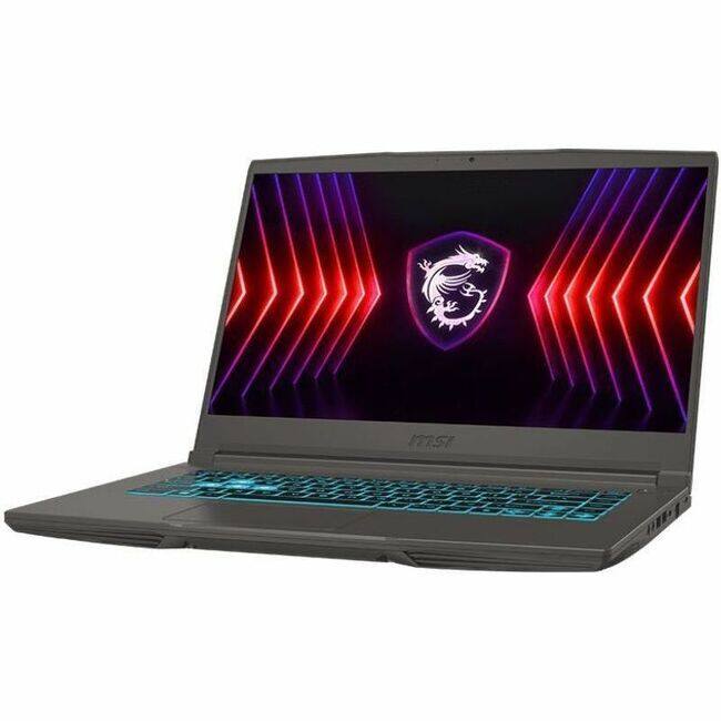 Front. MSI - MSI Thin A15 B7V Thin A15 B7VE-214US 15.6" Gaming Notebook - Full HD - AMD Ryzen 7 7735HS - 16 GB - 512 GB SSD - Cosmos - Cosmos Gray.