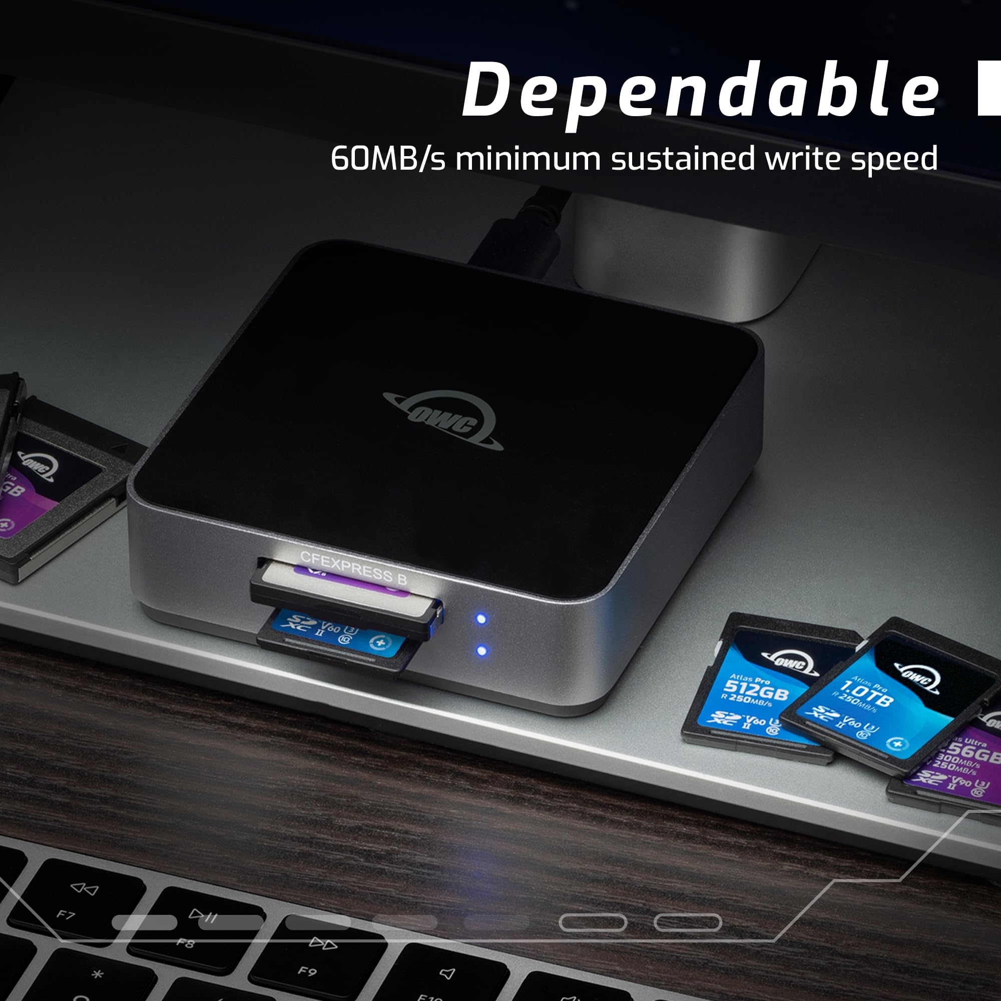 Dependable  
60MB/s minimum sustained write speed