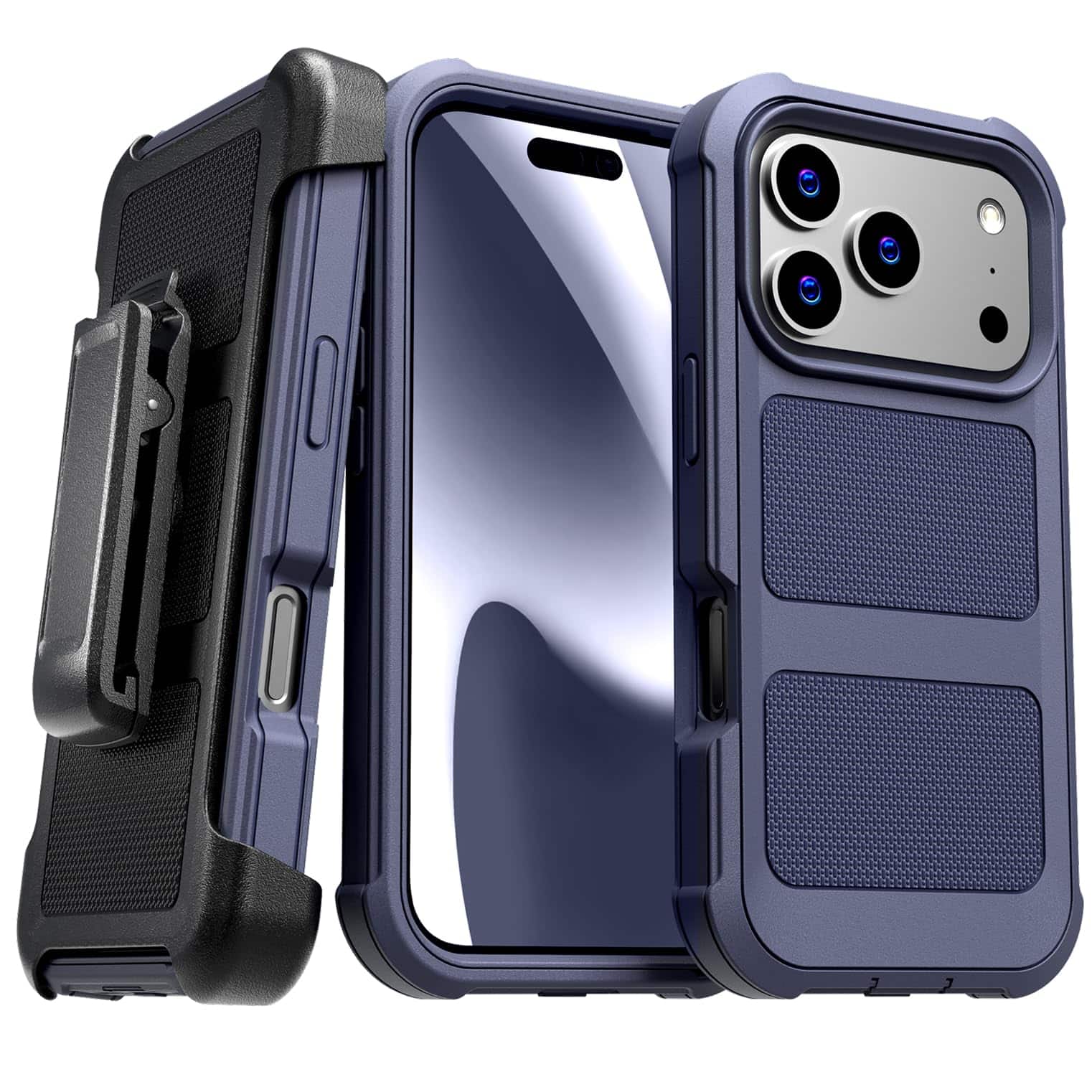 RomeTech - Defender Rugged Case for Apple iPhone 17 Pro Max - Blue