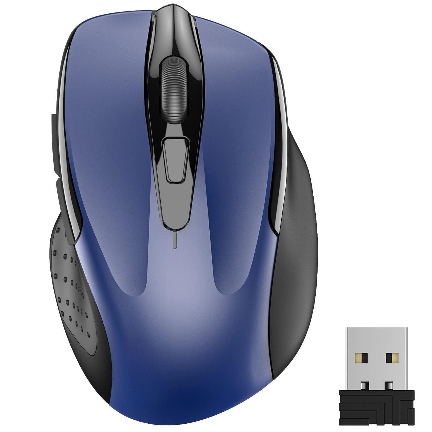 Cozy Serene - Wireless Mouse 2.4g Optical Computer For Laptop Chromebook Notebook Buttons Months - Wireless - Blue
