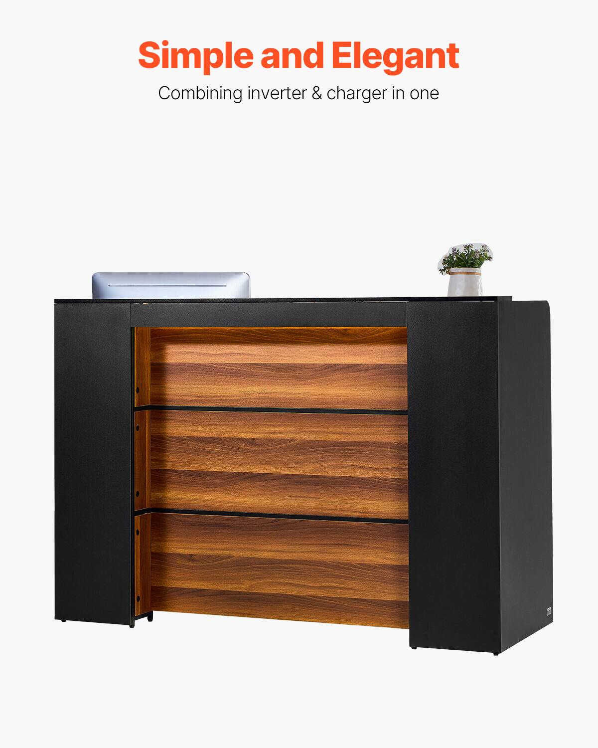 Simple and Elegant  
Combining inverter & charger in one