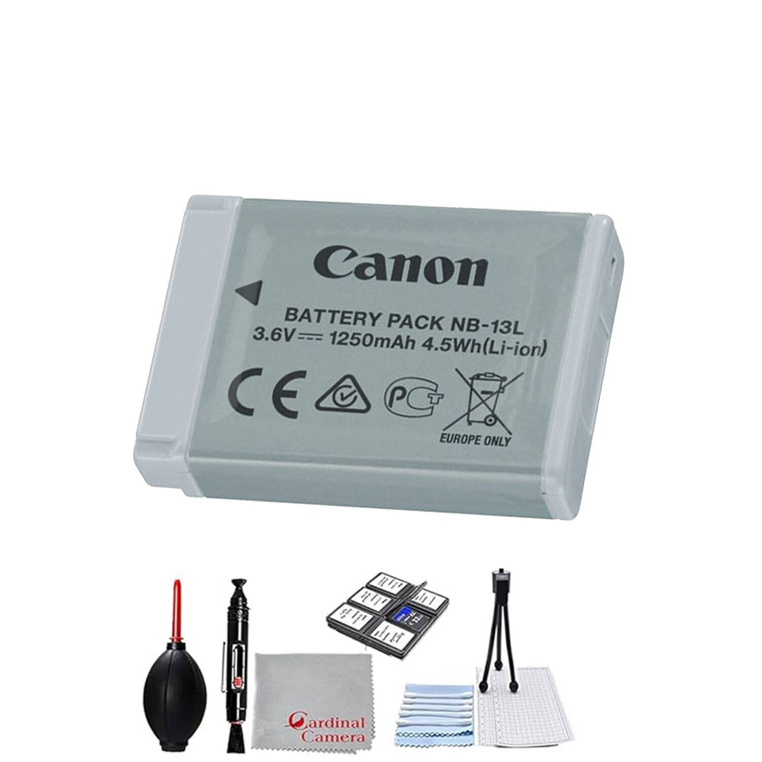 Canon - NB-13L Lithium-Ion Battery Pack Bundle (Bulk Packaging) with Microfiber Cloth price history on PriceWatchPro