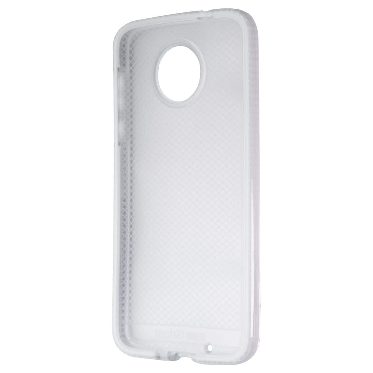 Tech21 - Evo Check Protective Case Cover for Motorola Moto Z2 Force - Clear/ - White