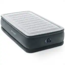 Intex - 67765ED Dura Beam Comfort Plus 13" Airbed Mattress w/ Built In Pump, Twin - Gray