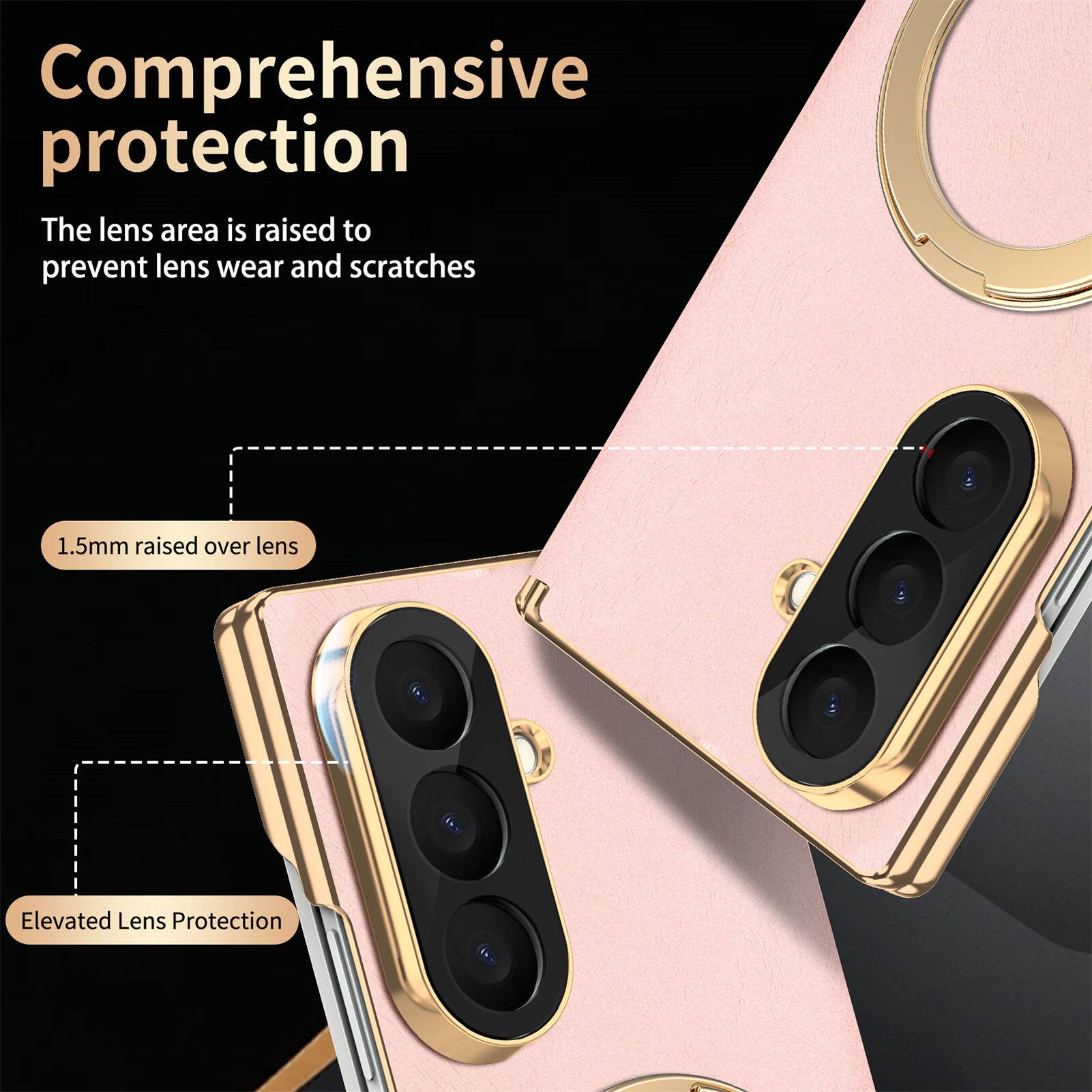 Comprehensive protection  
The lens area is raised to prevent lens wear and scratches  

1.5mm raised over lens  
Elevated Lens Protection