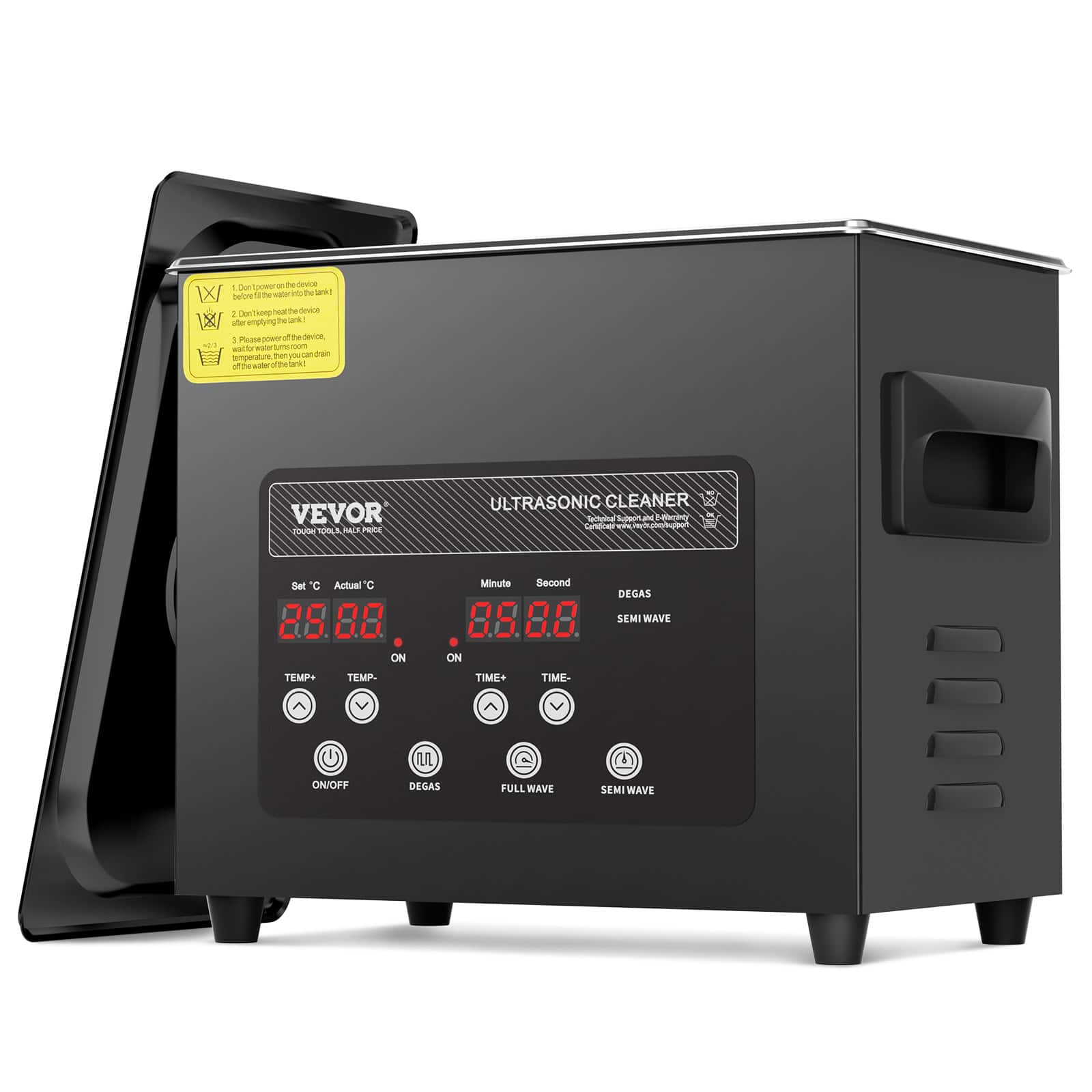 VEVOR - 3L Ultra Sonic Cleaner, 120W Digital Ultrasonic Cleaning Machine with Gentle Mode & Upgraded Degassing - Black price history on PriceWatchPro