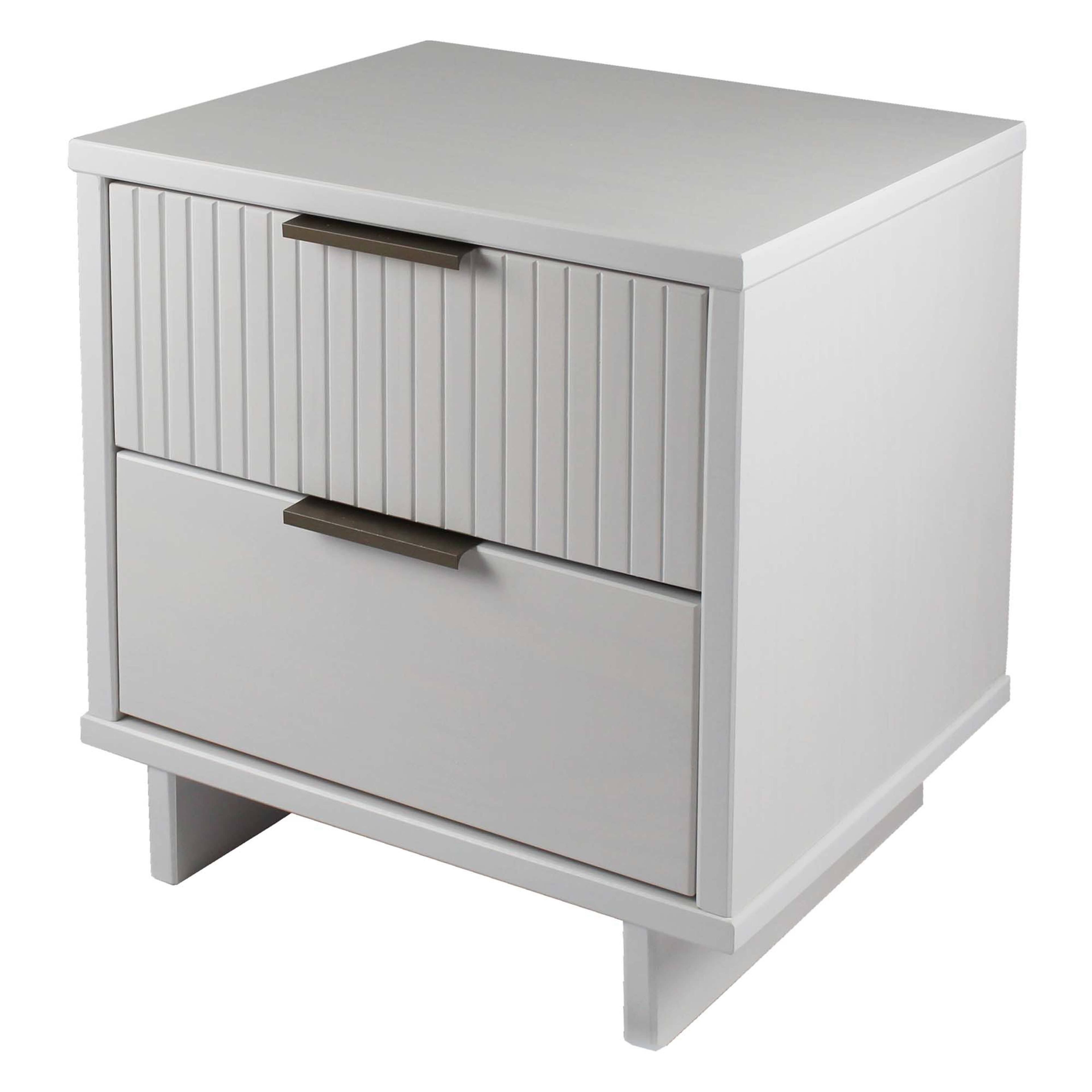 Alt View 2. Manhattan Comfort - Granville Modern 18" Nightstand - Set of 2 - White.