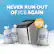 Alt View 15. NewAir - 30 Lb. Countertop Nugget Ice Maker - Slim Design, Self-Cleaning Function, Automatic Water Line and Refillable Water Tank - Stainless Steel.