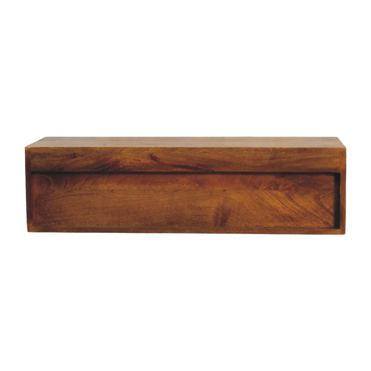Alt View 6. Artisan Furniture - Amber Open Media Unit, 2 Drawers, 1 Open Shelf, Brown - Brown.