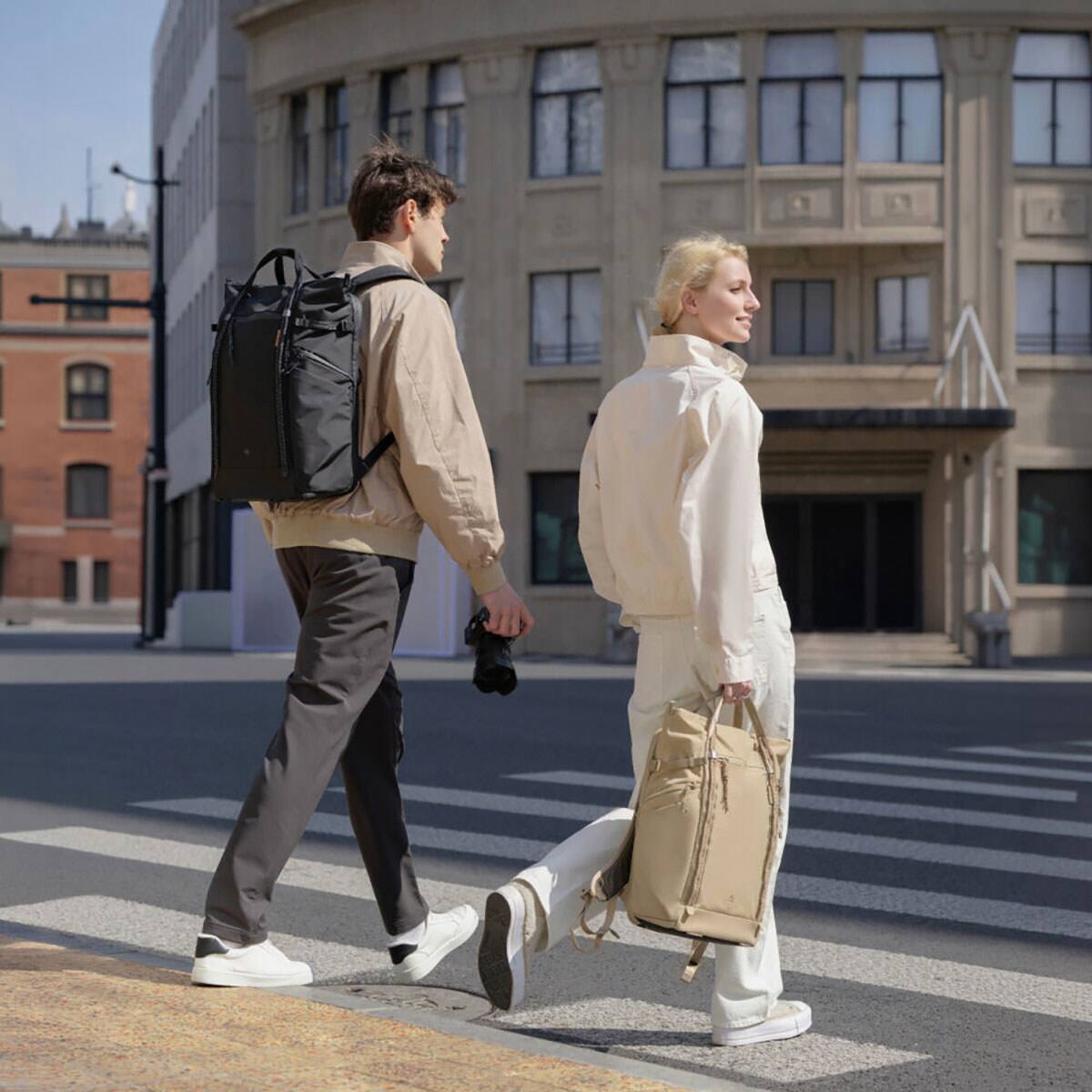Alt View 5. PGYTECH - PGYTECH OneGo Roamer Camera Tote Backpack - 18L, Sand Khaki.