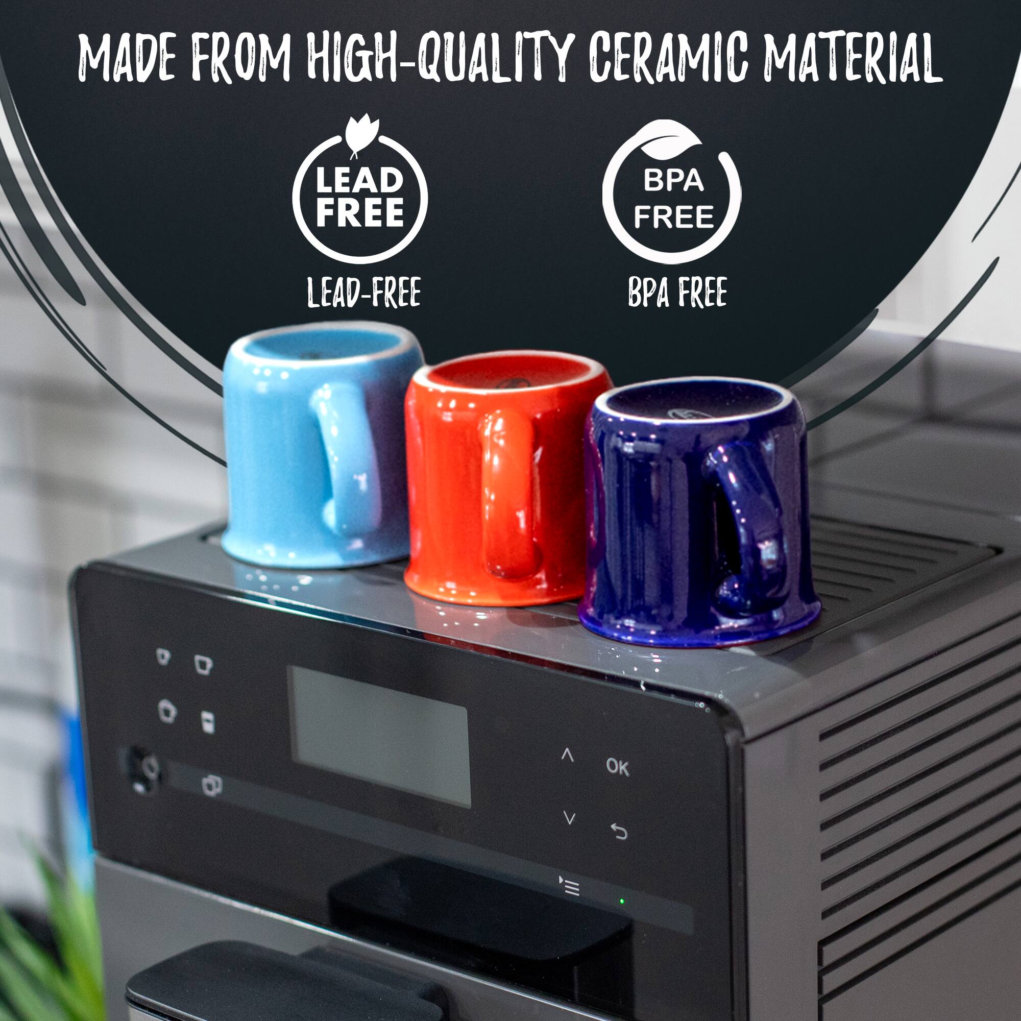 MADE FROM HIGH-QUALITY CERAMIC MATERIAL

LEAD-FREE

BPA FREE