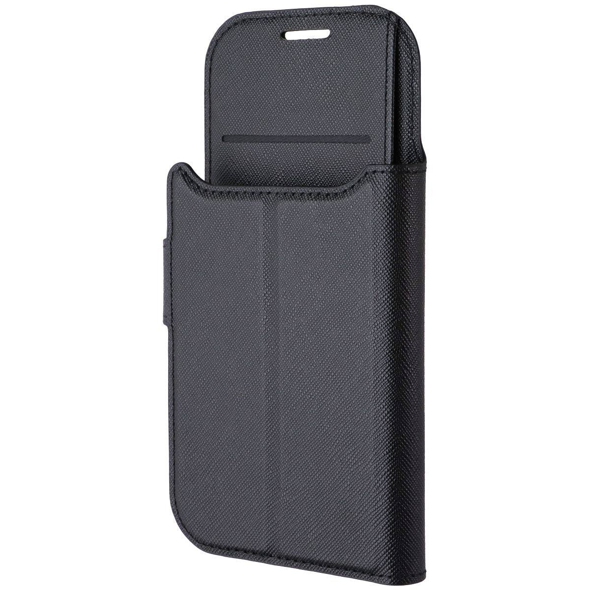 Left. Prodigee - Flex Folio MagSafe Case for Apple iPhone 18 Pro / 17 Pro - Black.