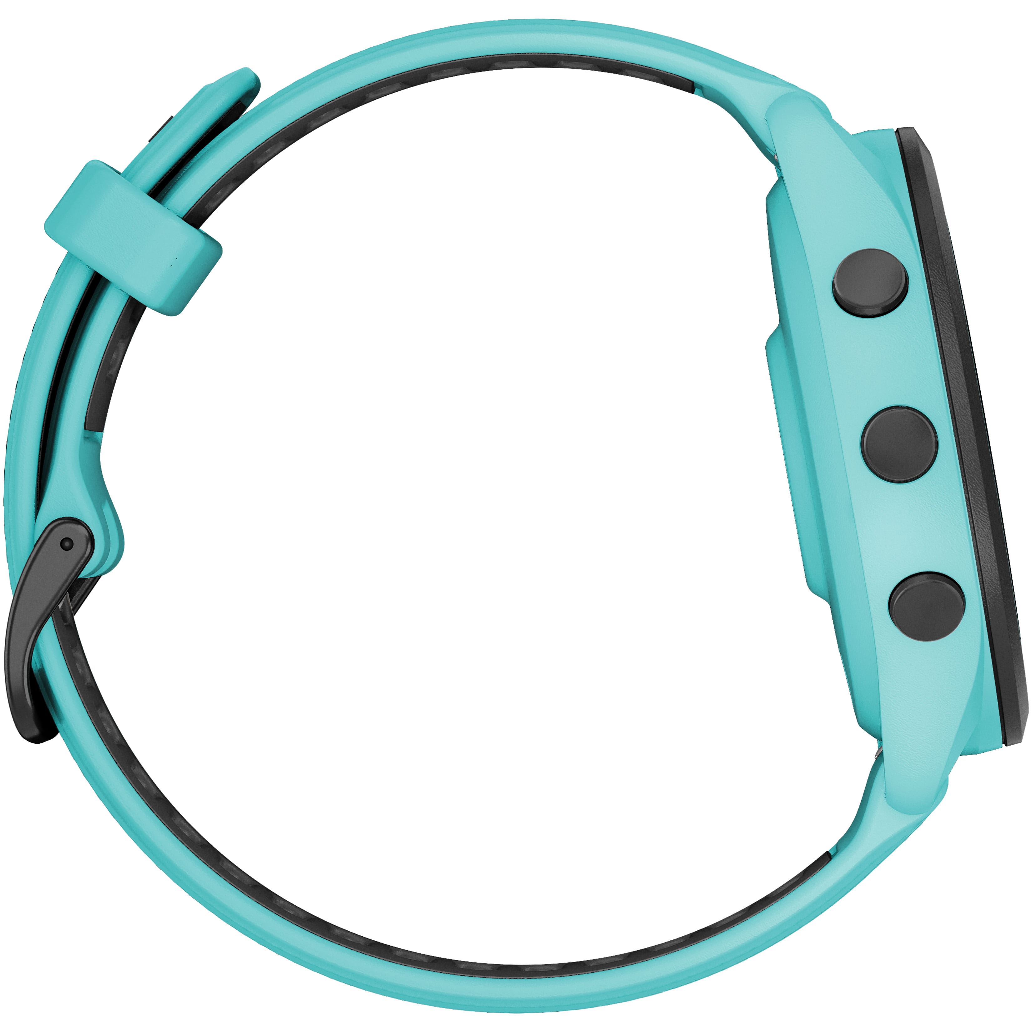 Alt View 1. Garmin - Forerunner 265 GPS Smartwatch 46 mm Fiber-reinforced polymer - Black/Aqua.