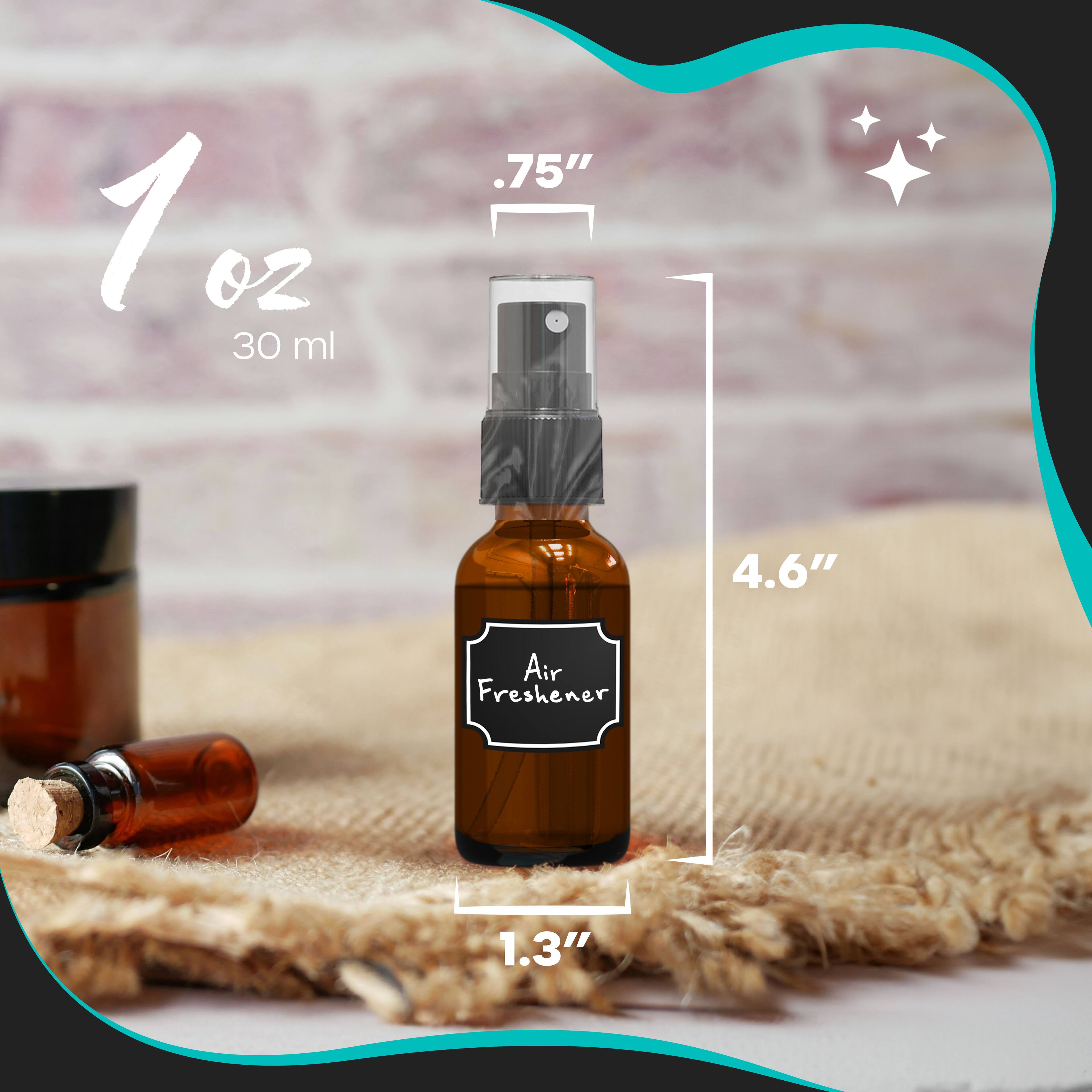 1 oz  
30 ml  

Air Freshener  

.75"  
4.6"  
1.3"