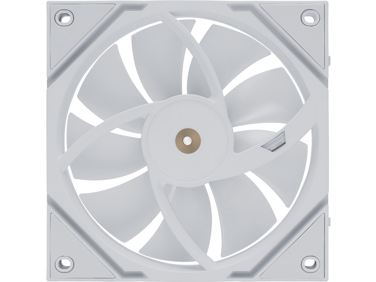 Alt View 6. MSI - MSI MPG EZ120R White 3x ARGB Fan, Magnetic, Mystic Sync, Fluid Bearing - White.