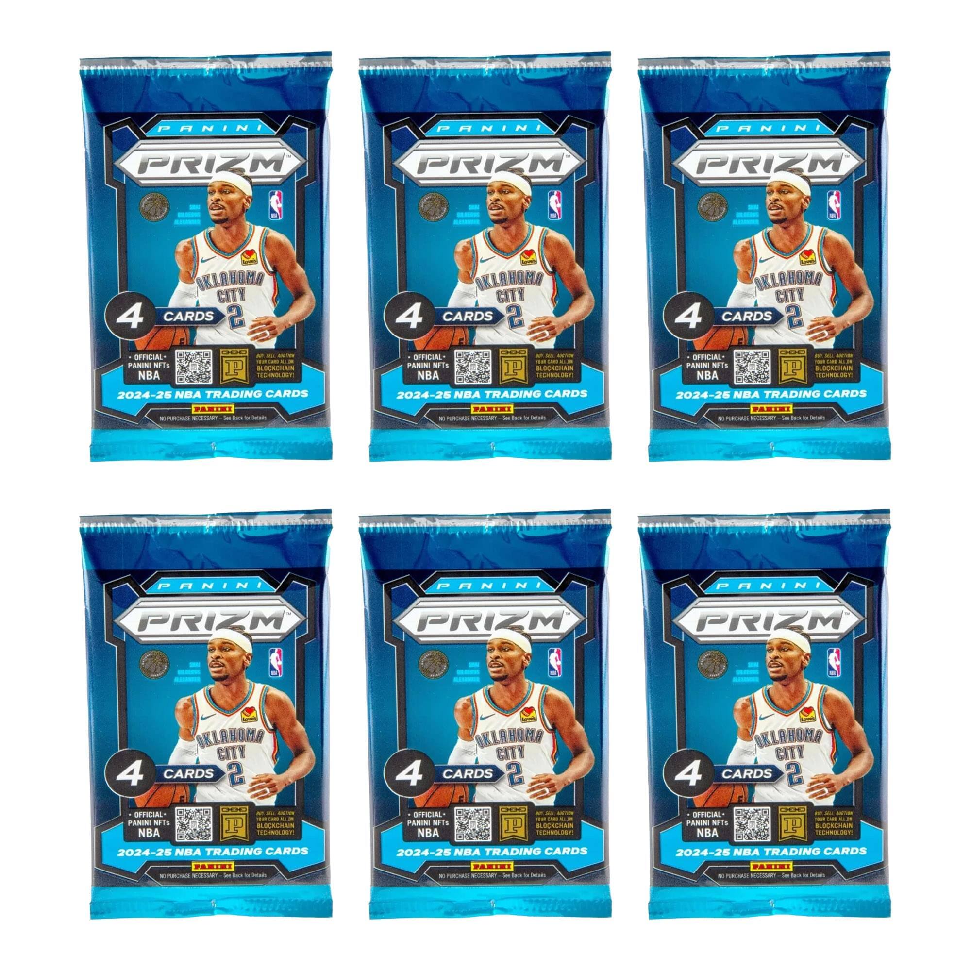 NBA 2024 2025 Panini Prizm Basketball Blaster Box | 6 Packs Multi