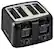Angle Zoom. Toastmaster - 4-Slice Extra-Wide-Slot Toaster - Black.