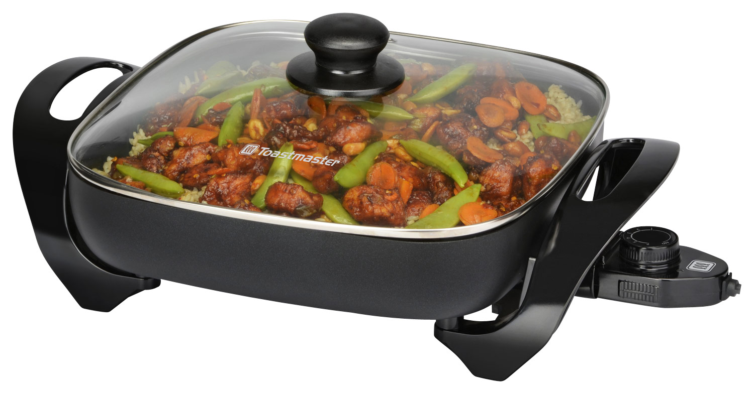 MasterPan Black 11'' Sectioned Meal Skillet